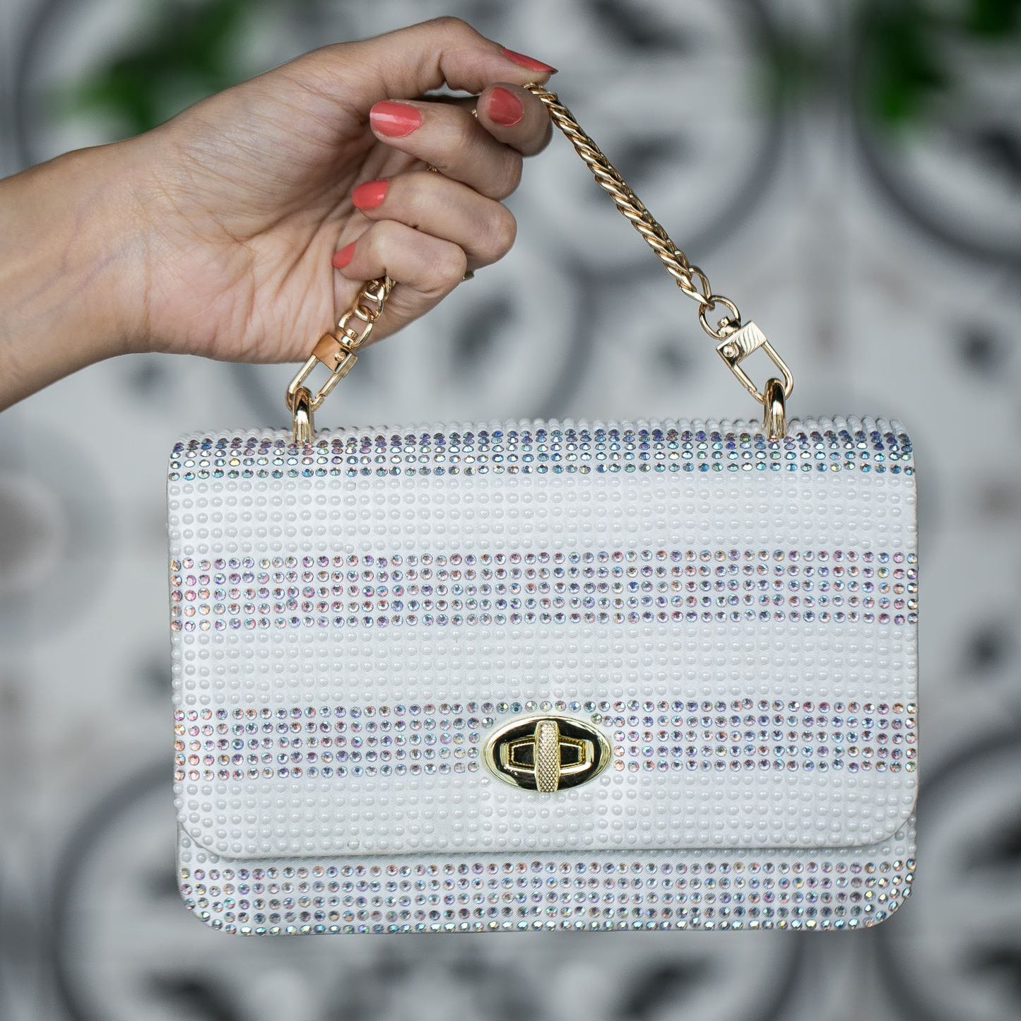 Grace Pearl White City Bag