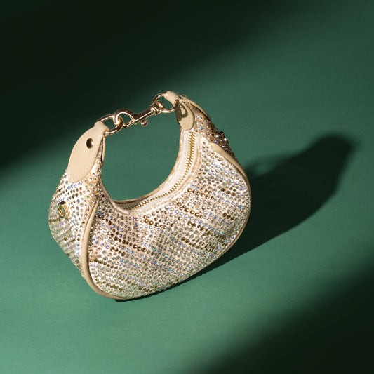 Emily Gold Moon Bag