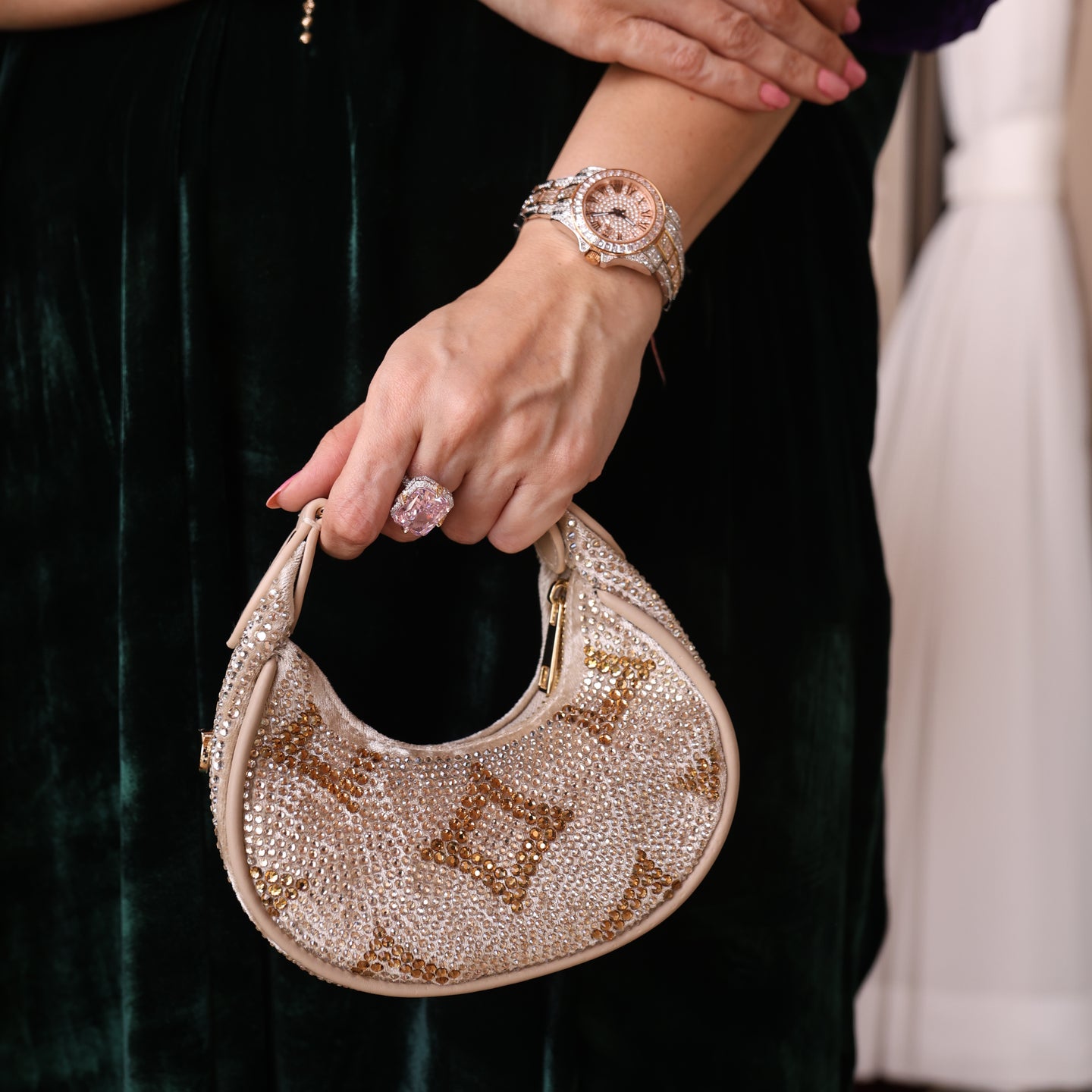 Mehfil Gold Moon Bag – House Of BIO - Main Image