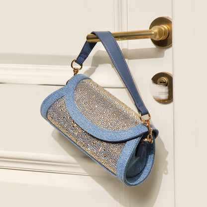 Quinn Denim Bag Gold