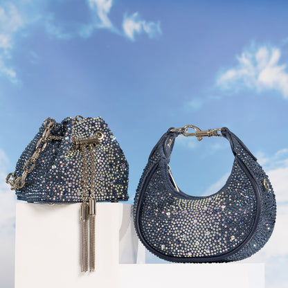 Mehfil Denim Moon Bag